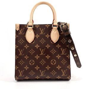 LOUIS VUITTON Petit Sac Plat Shoulder Handbag Monogram Canvas